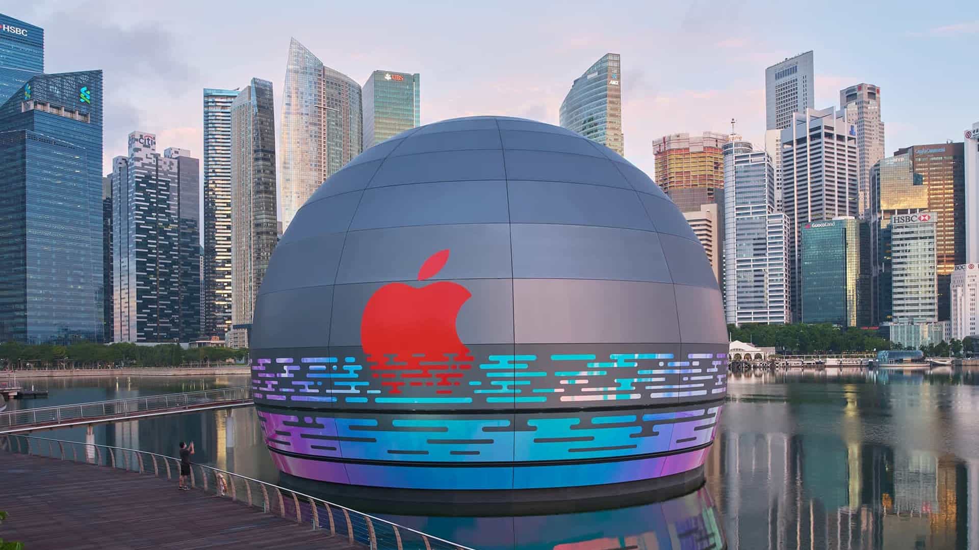 Apple vai ter uma loja futurista, esférica e flutuante em Singapura