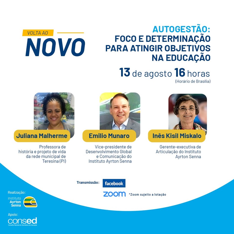 Autogestão foi tema de live desta quinta-feira (13)