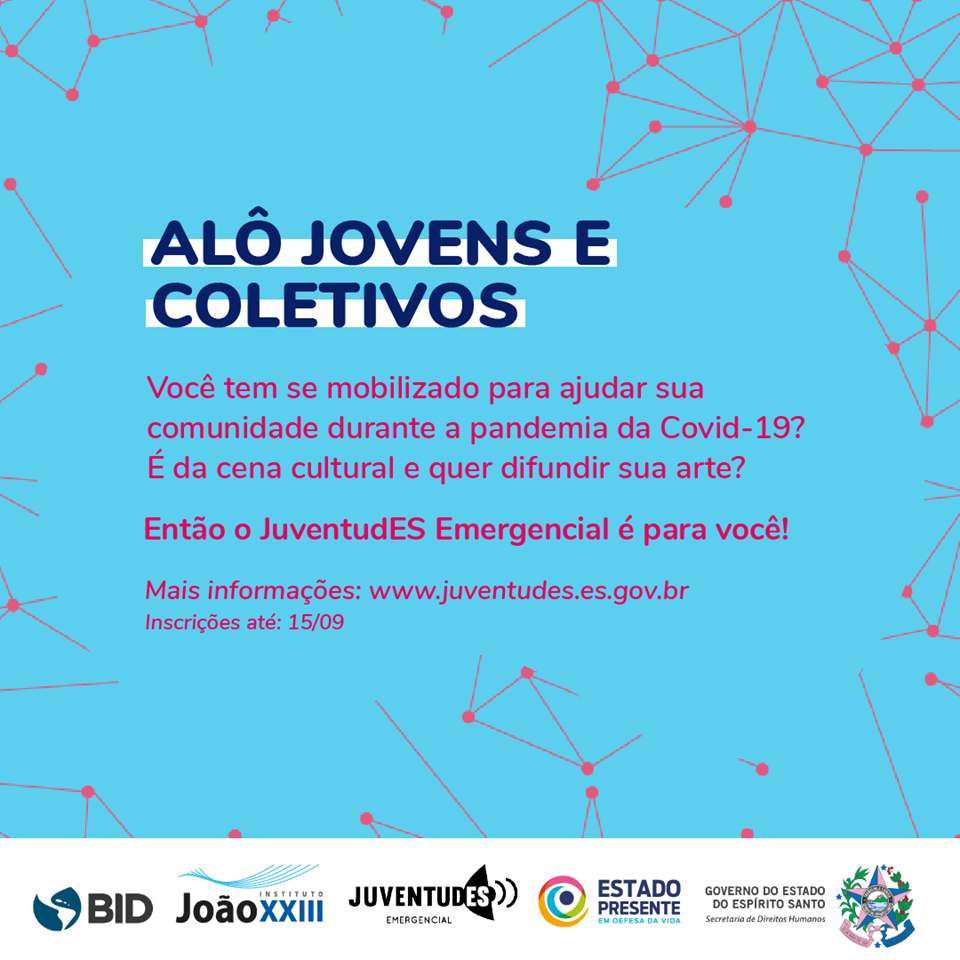 JuventudES Emergencial lança edital e vai premiar até 100 projetos de jovens capixabas