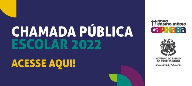 Sedu divulga Chamada Pública Escolar da Rede Estadual para o ano letivo de 2022