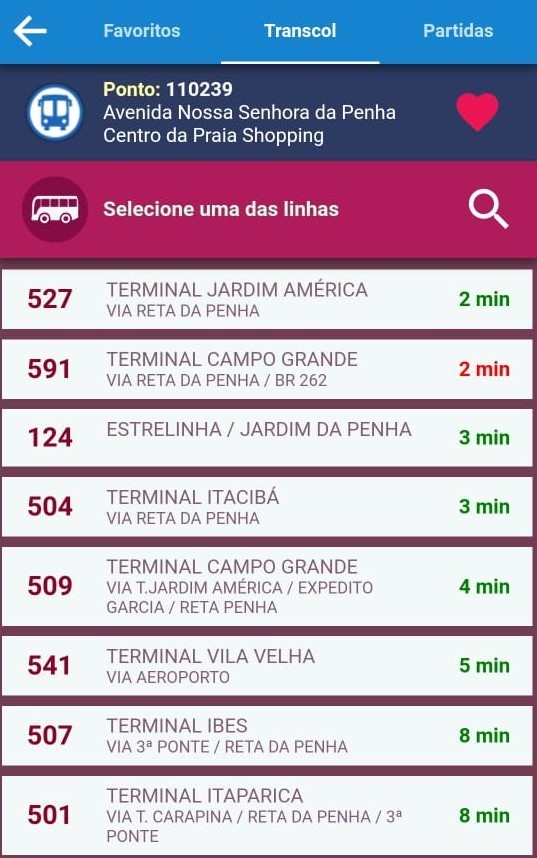 Aplicativo ÔnibusGV é atualizado com a ampliação do Transcol