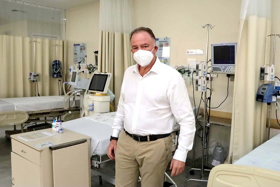 Estado abre novos leitos de UTI no Hospital Dr. Jayme Santos Neves para tratamento da Covid-19