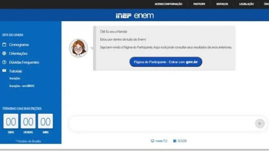 Enem: site para divulgação de notas dos candidatos na prova fica fora do ar