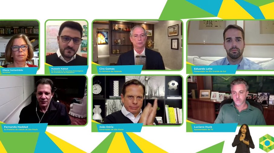 Presidenciáveis de centro e PT se unem em críticas a Bolsonaro em evento virtual