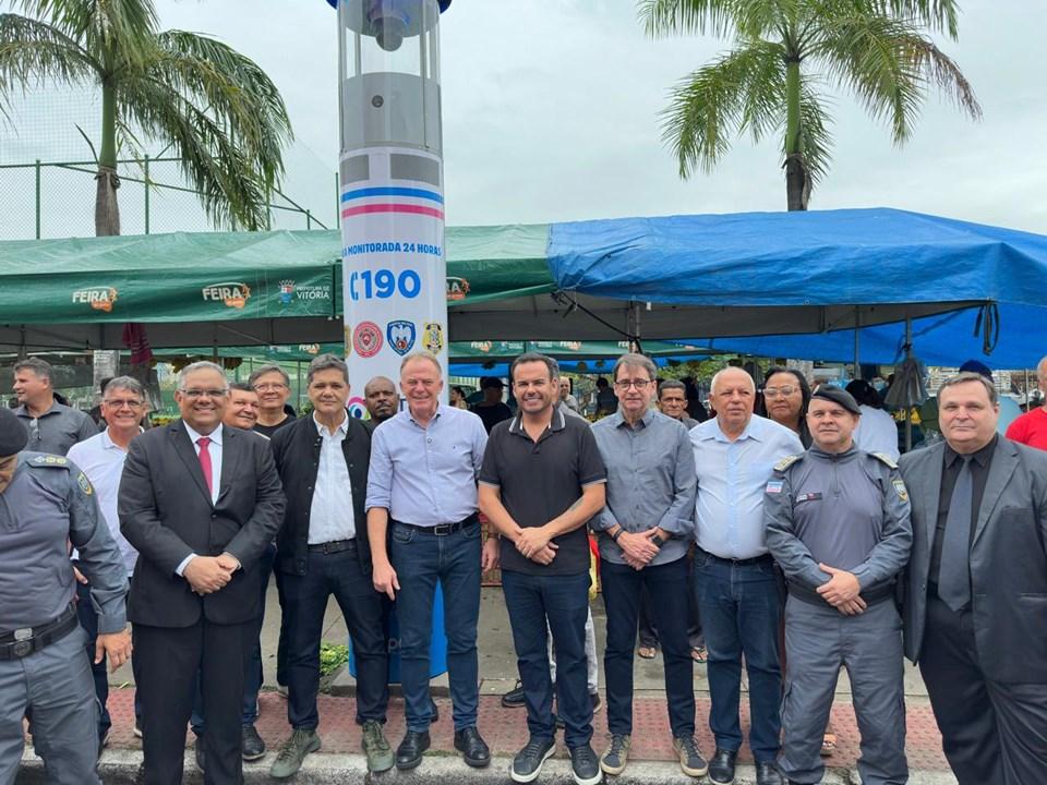 Governo do Estado inaugura Totens de Segurança em bairros de Vitória