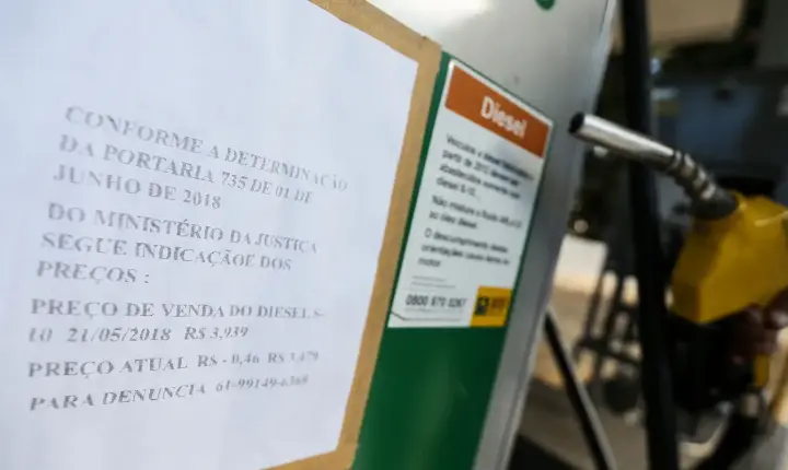 Óleo diesel cai pela 4ª vez em cinco semanas e acumula recuo de 4,5%